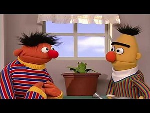 Sesame Street - Ernie and Bert Grow A Flower in Bert's Plant (60fps)