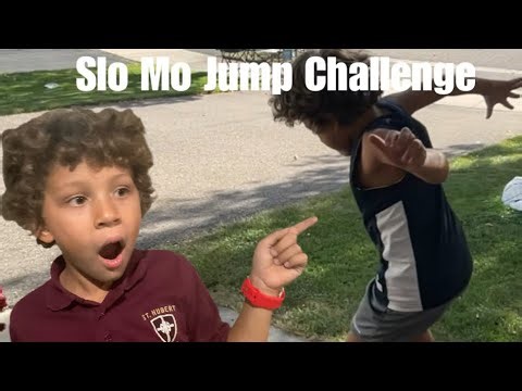 Doing The Slo Mo Jump Challenge!