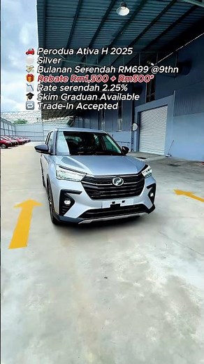 Perodua Ativa H 2025 - Silver #keretabaru #peroduaativa #automobile #peroduashahalam