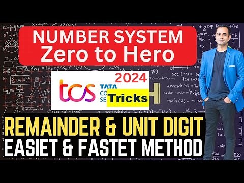 🔥TCS NUMBER SYSTEM - FASTEST & EASIEST METHOD | TCS Latest Pattern Aptitude🔥