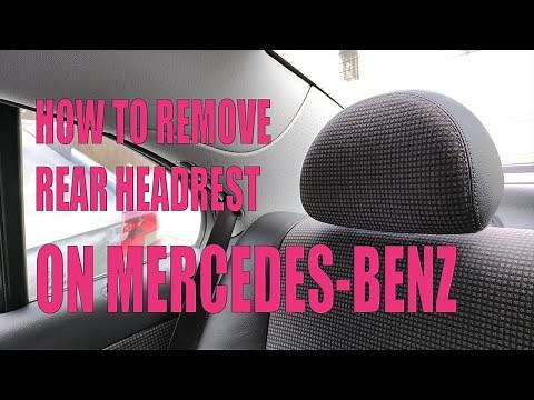 How to remove rear headrests on Mercedes-Benz