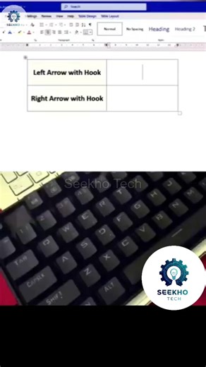 Insert Left & Right Arrow ⚡ in Excel/Word in 5 Second #vlookup #msword #typing #words #computer #tip