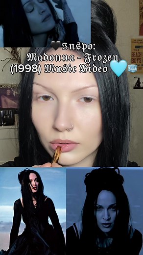 Recreate Madonna Frozen Look Makeup Tutorial | 90s Goth Grunge