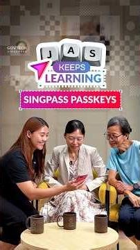 Goodbye passwords? How Singpass passkeys make logins safer! #JasKeepsLearning