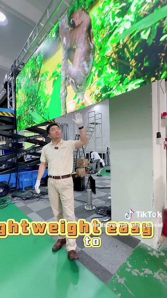 LED screen display Daniel on TikTok