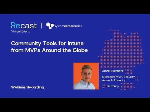 Jannik Reinhard's Intune Agent | Intune Community Tools Webinar