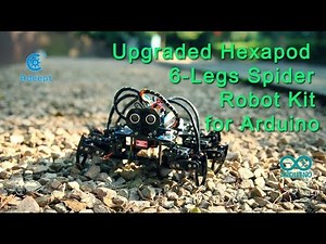 Adeept Upgraded Hexapod 6-Legs Spider Robot Kit for Arduino with Nano Control Board