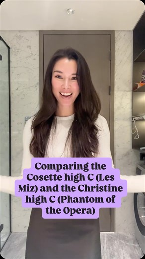 Caitlin Finnie on Instagram: "🥖👒🕊️🇫🇷 or 🩰🥀🪽🎶? Soprano babes! #cosette #lesmiserables #christinedaae #phantomoftheopera #musicaltheatre"