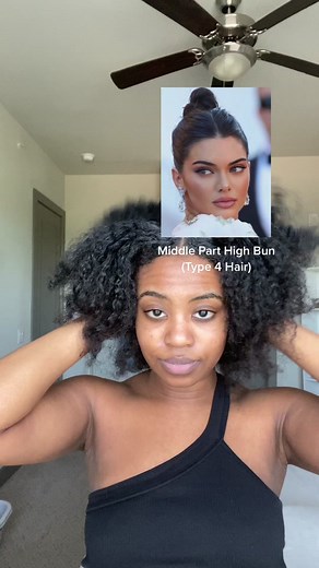 Sleek High Bun Tutorial for Type 4 Hair | Easy & Quick Steps