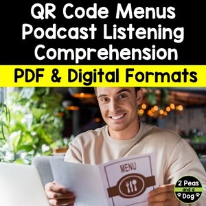 Podcast Listening Comprehension Lesson - QR Code Restaurant Menus