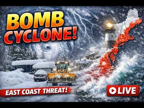 LIVE: Bomb Cyclone SLAMS East Coast with Heavy Snow - #blizzard #winterstorm