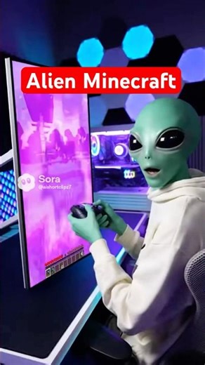 Alien Minecraft #minecraft #minecraftshorts #aishorts