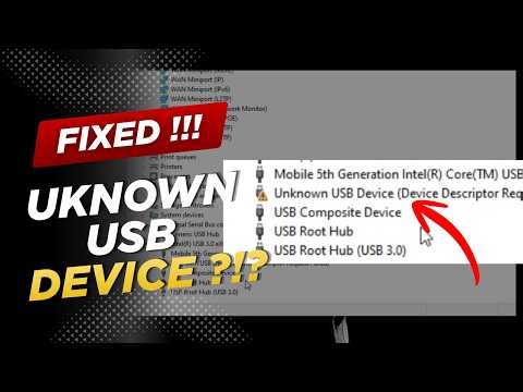 Cara Mengatasi Unknown USB Device (Device Descriptor Request Failed) di Windows 🔥