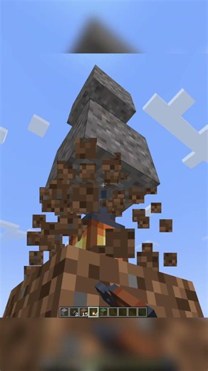 Gravity is big problem in Minecraft !!! #shorts #minecraftshorts #minecraft #minecraftmemes