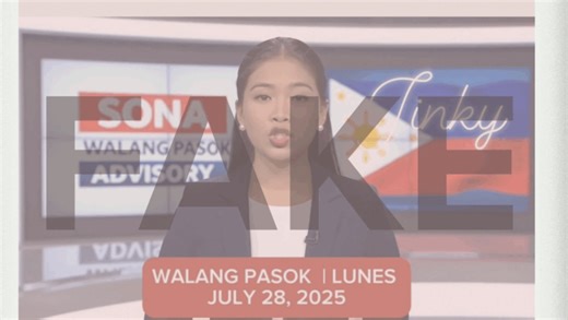 DepEd itinanggi AI video sa class suspension ngayong July 28: PEKE!