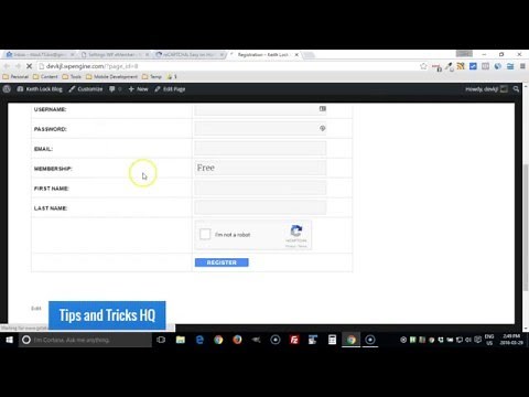 How to Use Google reCAPTCHA on Member Registration Form