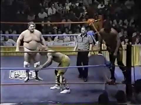 AWA - The Midnight Rockers vs. Adrian Adonis & Cowboy Bob Orton 2/20/1988
