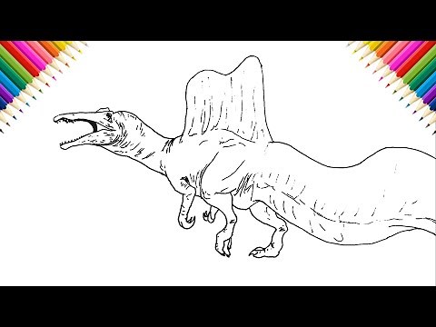 How to Draw Spinosaurus from Walking with Dinosaurs