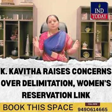 K. Kavitha Raises Concerns Over Delimitation, Women’s Reservation Link
