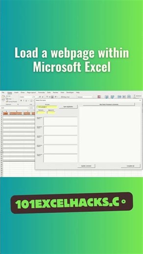 Open a web browser in Microsoft Excel #excelvba #101excelhacks #excelautomation