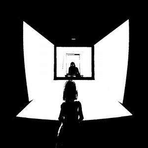 Who let the nightmares in? 🌚 #animated #nightmares #horror #darkart #tvpaint #horrorart #art #blackandwhiteanimation #creepy | Art By Joonas Ennala