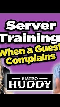 Server Training: When a Guest Complains