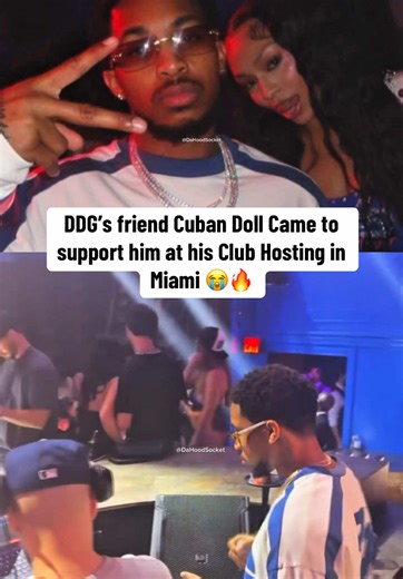 Cuban Doll Supports DDG at Miami Club Event