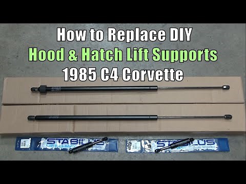 How to Replace Rear Hatch Shocks & Hood Lift Supports - 1985 C4 Corvette