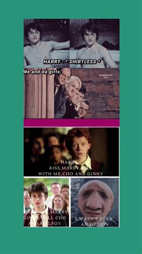 Harry’s "Kiss, Marry, Kill" Choice Gone Wrong (Malfoy’s Revenge!) #harrypotter #shorts #shortsfeed