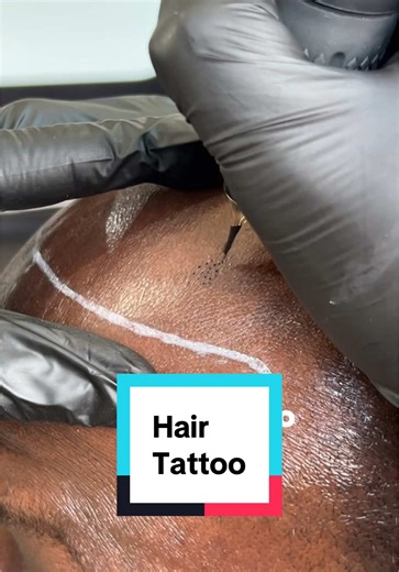 HAIR TATTOO FOR BALDING #ScalpMicropigmentation #hairlosssolution #smp #baldingsolution #kingshazthebarber👑