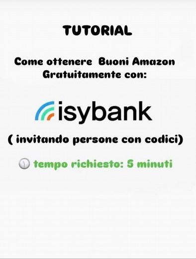 Come avere Buoni Amazon da 30€ GRATIS con Isybank! 🎁 (Tutorial 2026)