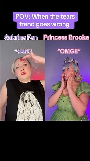POV: When the tears trend goes wrong (tears sabrina carpenter) #sabrinacarpenter #tears #shorts