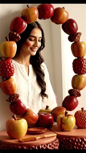 Apple Dressing Room ASMR 🍎Soft Daylight Makeup Transformation #cat #animation #cute #kids #funny #yt