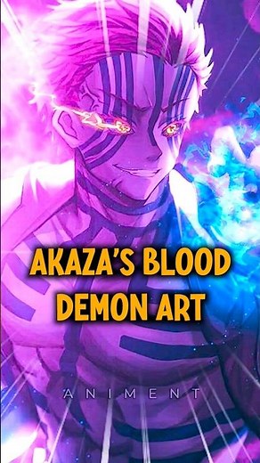 Akaza Blood Demon Art Explained (Demon Slayer) #shorts