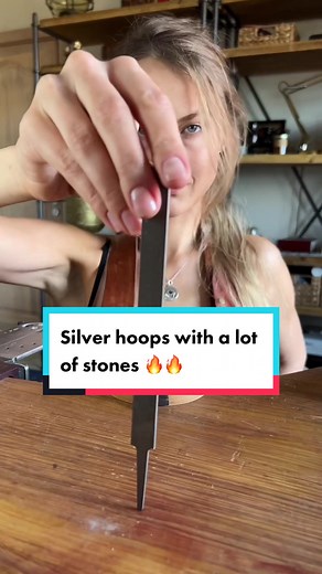 Silver Hoop Earrings with Swarovski Stones Tutorial