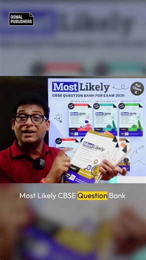 Gear up for CBSE Class 10 Board Exam 2026 with Oswal Publishers’ Most Likely Chapterwise Question Bank – your complete prep companion! 🔍 What’s Inside? ✅ Competency-Based Questions as per latest CBSE pattern ✅ 2025 Board Paper Questions included ✅ MCQs, Case-Based, Assertion-Reasoning, VSAT/SAT/LAT types ✅ Frequently Asked Qs from Compartment, Foreign & Latest Board Papers ✅ Chapter Summaries & Basic Concepts for Quick Revision ✅ Expert Advice to focus on tricky areas ✅ All MCQs fully explained