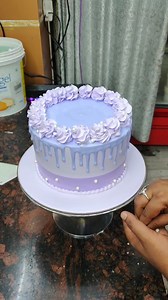 86K views · 1.3K reactions | Elegant Lavender Drip Cake Design | Simple & Beautiful Frosting Art | Sunil Cake Master | Facebook