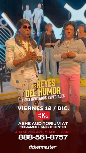 Una noche pensada para el público latino: familiar, auténtica y con el sello de calidad que los ha definido por décadas 👑 INVITADOS DE LUJO Acompañados por leyendas del humor 👇🏼 🎤 Felipe Polanco “Boruga” 🎭 Nany Peña 👑 Cuquín Victoria, el gran Soberano del Humor @nanypenaoficial @borugard @cuquinvictoriaoficial @raymondpozoofficial @miguelcespedesofficial 📅 MIAMI 🗓 Viernes 12 de diciembre 📍 James L. Knight Center 🎟 Ticketmaster.com | 888-561-8767 Prensa: @eserebrinsky @rockassonline | E