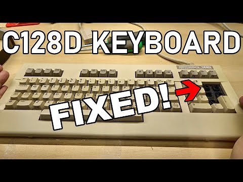 Fixing the C128D keyboard (and more!)