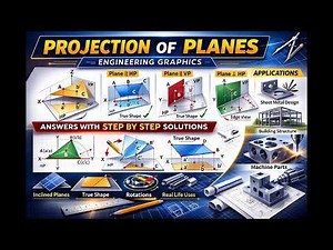 Projection of Planes – 5 | Engineering Graphics Made Easy (CAD Method)