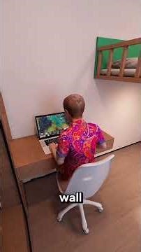 Tiny Room with Hidden Gaming Setup