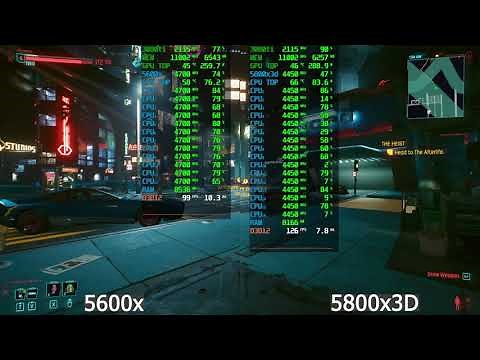 Ryzen 5 5600x vs 7 5800x3d in Cyberpunk 2077