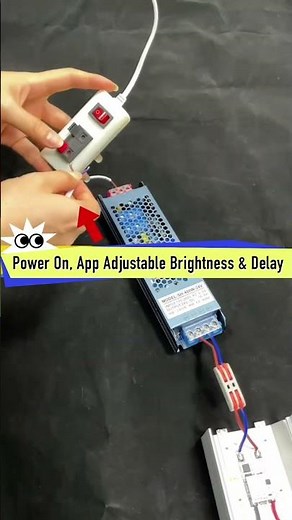 DC24V Microwave Motion Sensor Controller Dual Brightness From Full to Dim Power for LED Strip Lights