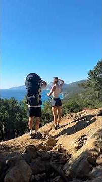 Hiking in Sardinia 🥾⛰️🌊🇮🇹 #travelingwithkids #hiking #italy
