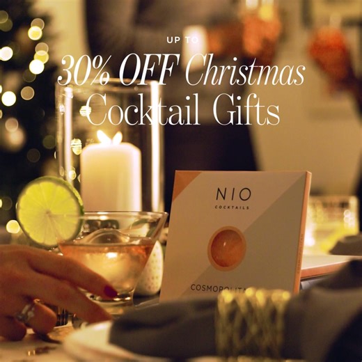 Share our deliciously different Christmas cocktails – made with premium spirits and festive spices. All they need is ice. 🍸 Premixed and ready to serve 🎁 Festive gift wrap available 🎄 Choose all 9 or curate your own box ✍️ Include a personalised note ♻️ Single-serve recyclable packs | NIO Cocktails