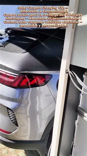 Solar Carport Charging EVs — Affordable & Customizable!