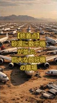 [The End Point] A giant airplane graveyard in the desert, with thousands of planes lined up #goog...