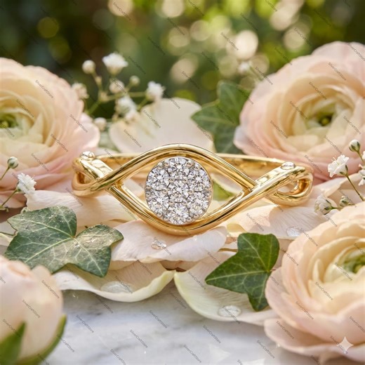 Wisted Split Shank Ring "the Solstice Eye" - 925 Sterling Silver Moissanite Cluster Band - Open Marquise Ring - Rose Gold Everyday Jewelry - Etsy