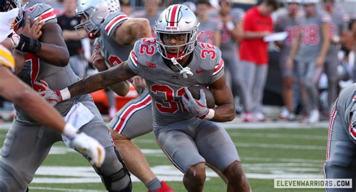 Former Ohio State Running Back TreVeyon Henderson Seeing a Late Surge in NFL Draft Projections