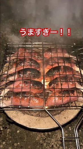 炭火骨付きソーセージ！#焼肉#七輪#ソーセージ#bbq#grill#sausage#roast#asmr